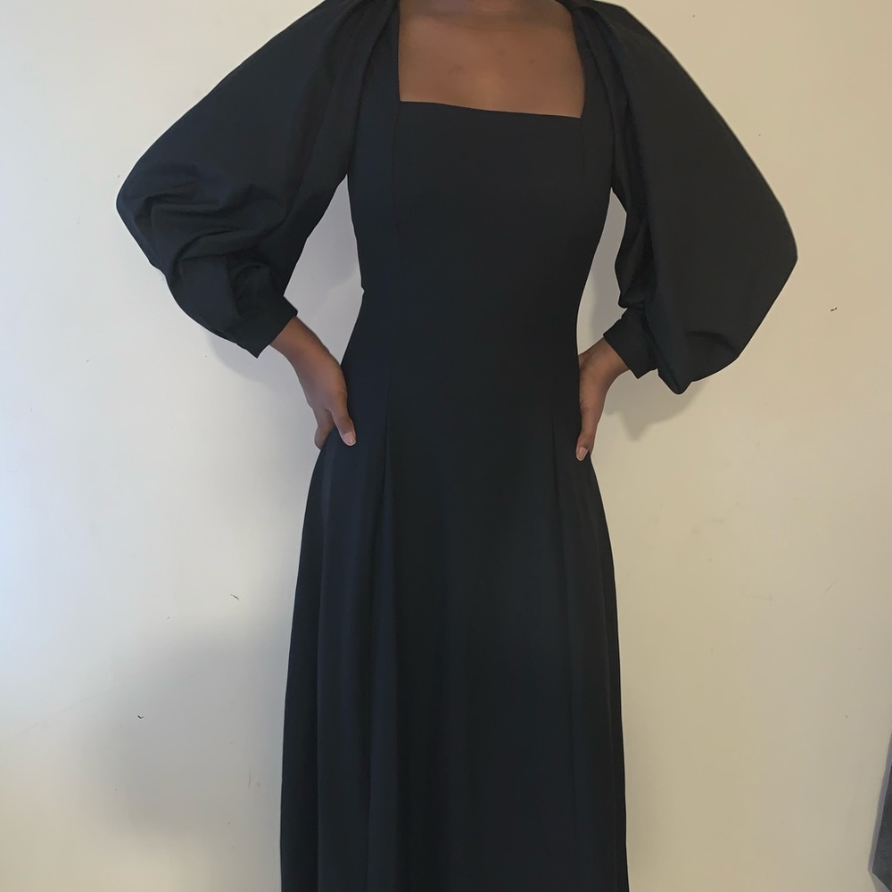 Zara voluminous midi dress